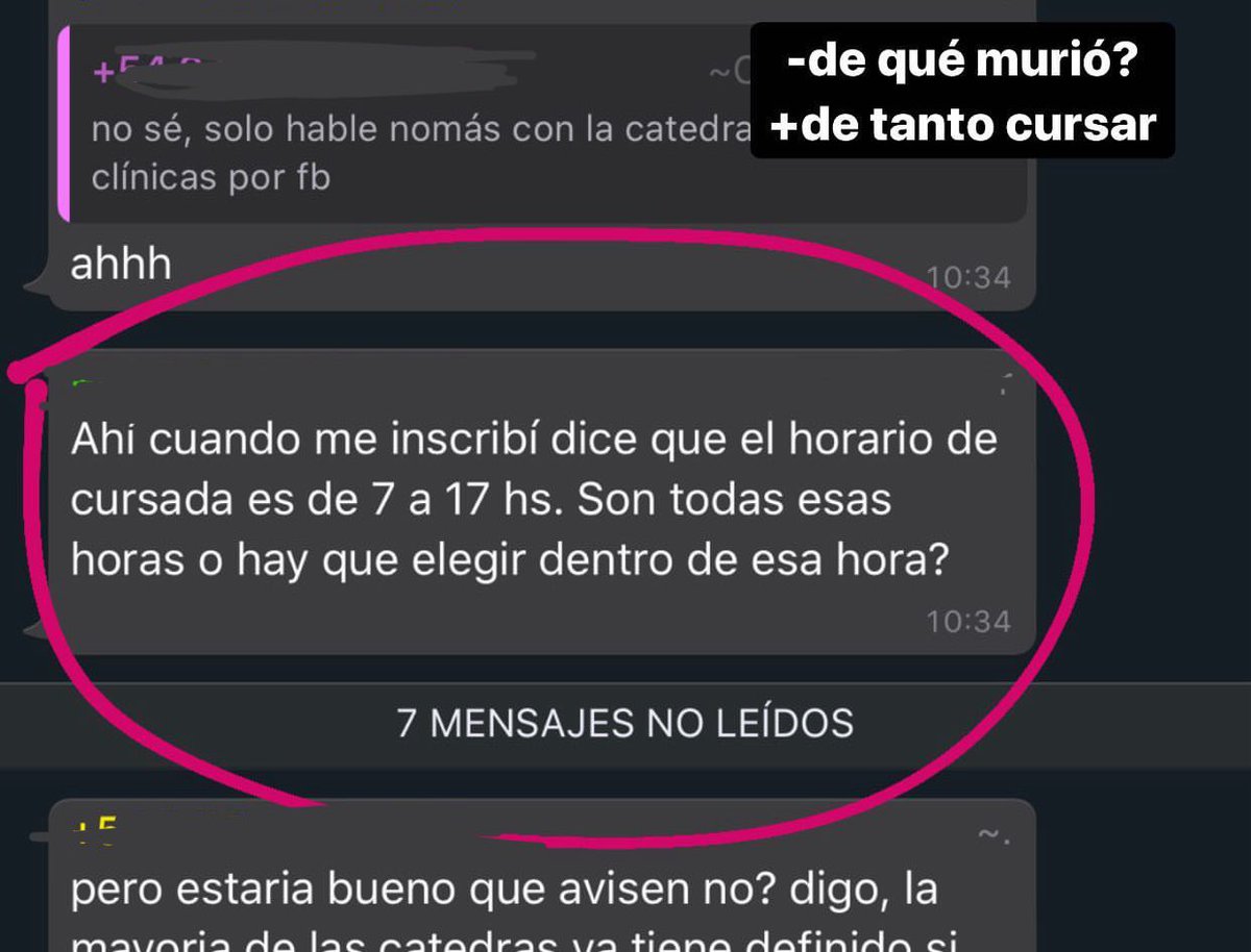 abrilcasari's tweet photo. cursaban 10 hs por día una sola materia re dementes https://t.co/ExTjP44Gkm