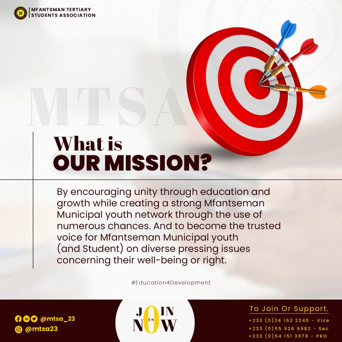 mtsa23_'s tweet photo. Mfantsiman Tertiary Students Association, "Education For Development",Our Mission
#education4development  Mbappe Sheldon UPSA Ronaldo Tarkwa https://t.co/df5A940UXt