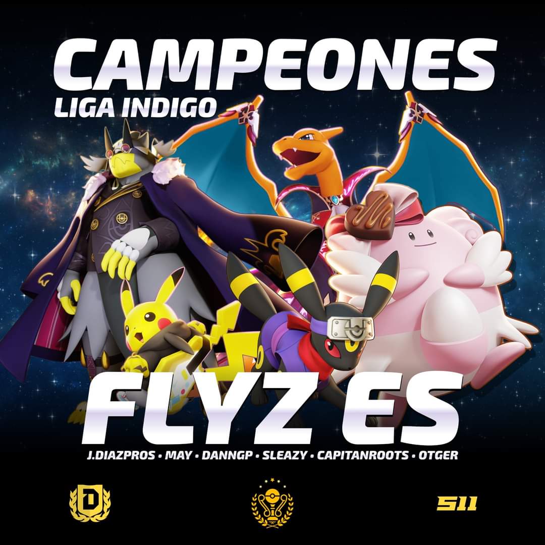 FlysGoficial's tweet photo. 🎉 Felicidades Campeones🎉
🏆 Liga @XFORCE05 -indigo🏆
Orgullosamente Flyz 🐺🇻🇪
sin duda Tenemos al Mejor equipo de Pokémon unite 😎
Los más duros de Latam💪🏼
Que sigan llegando los Campeonatos 🏆en todas las divisiones,enhorabuena chicos🥳

#Goflyz 
#Campeones
#Nuevatemporada https://t.co/XKIMvQSXvg