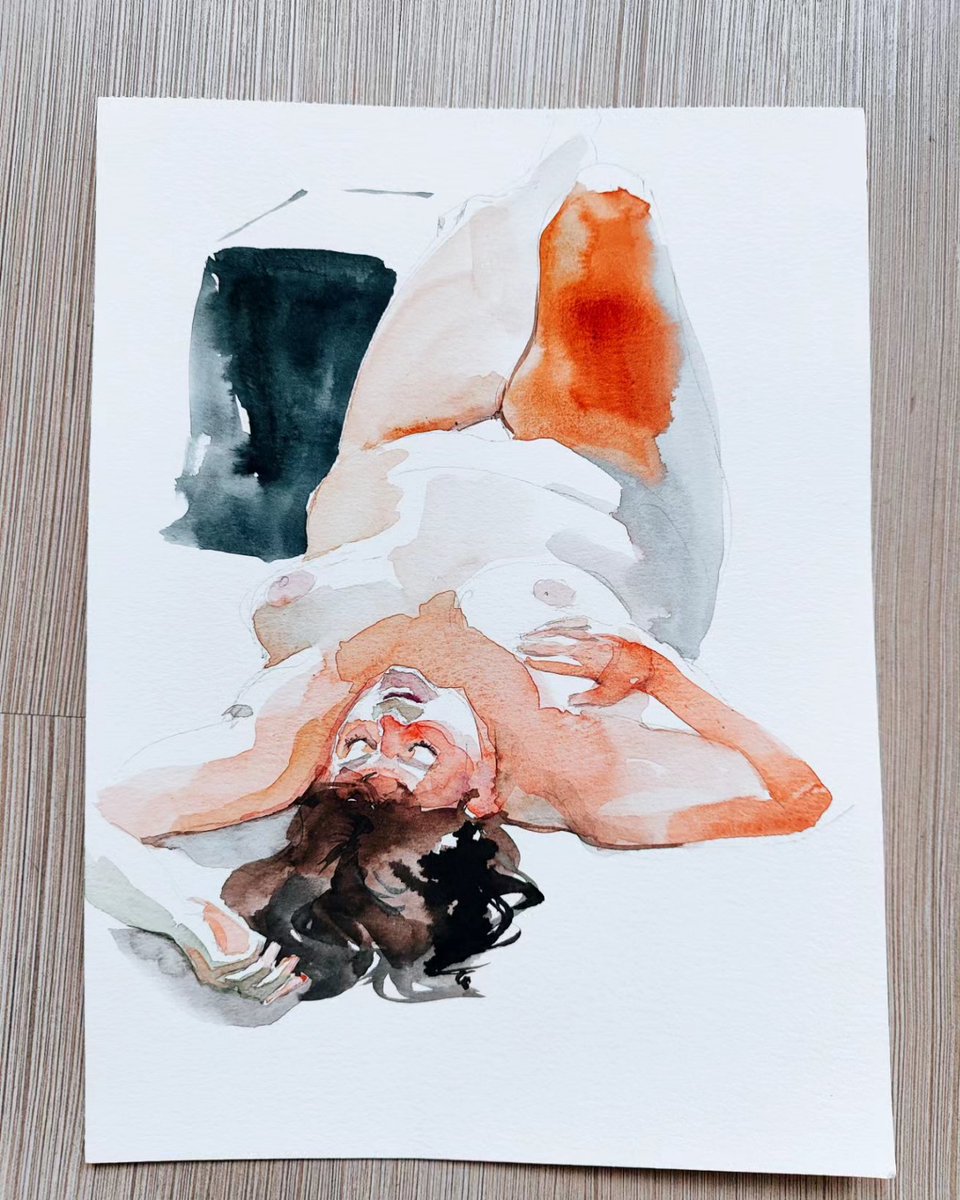 Life drawing #Watercolour #figuredrawing