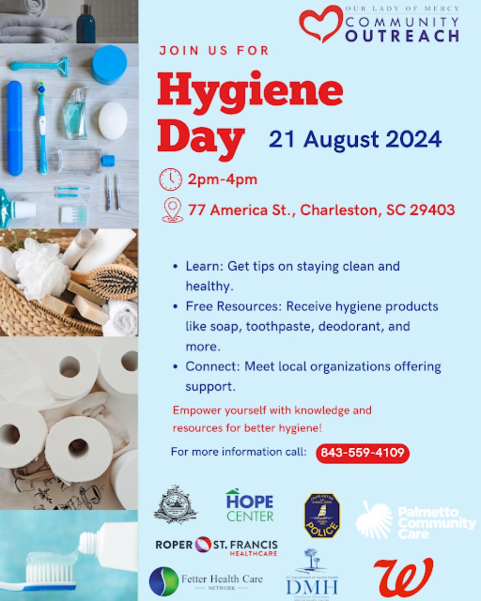 Come see us next week at Hygiene Day with @OLM_CommunityOutreach from 2pm - 4pm for your fast, free, and confidential health screenings!