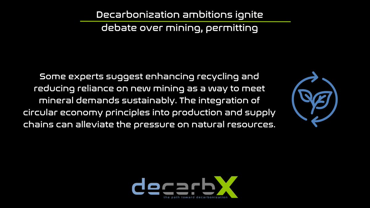 decarbX's tweet photo. While the demand for minerals necessary for a decarbonized economy is clear, the environmental and social implications of mining practices must not be overlooked.
#decarbx #decarbonization #sustainability #climatetech https://t.co/JhmqDF1Dhl