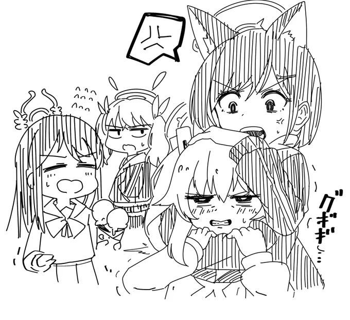 杏山カズサにシメられる柚鳥ナツ #ブルアカ 