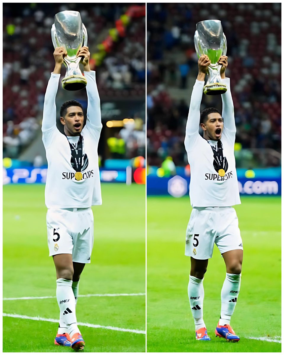 RMadridInfo's tweet photo. Bellingham and ONE more ☝🏾 🏆 https://t.co/3a1PSS5HLJ
