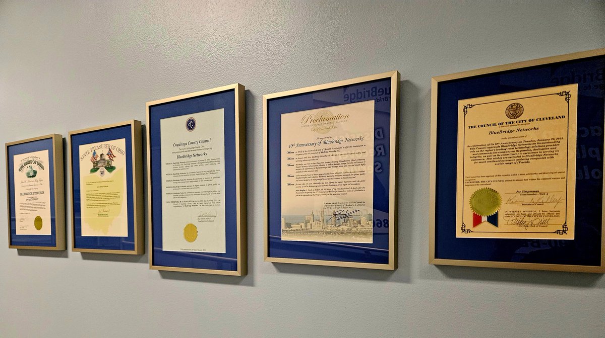 MosesCLE's tweet image. 4 20years @BlueBridgeLLC as a state&amp;amp;regional leader in #datastorage  in the Great State of Ohio receiving accommodations from city county &amp;amp; statewide government leaders&amp;amp;offices recognizing tech leadership
#datacenterservices #cloudcomputing #manageditservices #cybersecurity #AI