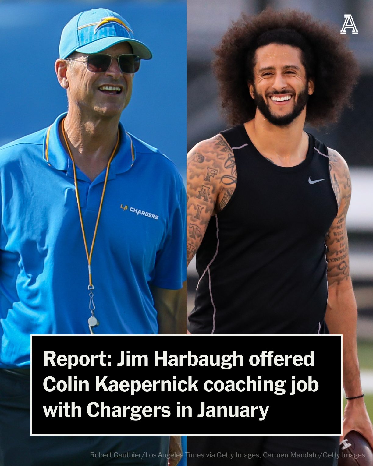 The Athletic on X: &ldquo;Chargers coach Jim Harbaugh said he offered 