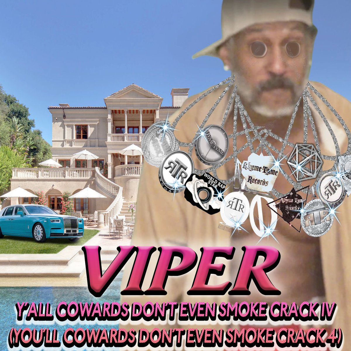 RapperViper's tweet photo. Y'ALL COWARDS DON'T EVEN 
SMOKE CRACK IV
(YOU'LL COWARDS DON'T EVEN 
SMOKE CRACK 4)
AVAILABLE NOW!!!!!!!!!!!!!!!!!!!!
ON ALL ONLINE MUSIC
STREAMING PLATFORMS
&amp; ON ALL ONLINE STORES!!!!!!!!!!!!!!
AND at https://t.co/DDr4IlDIlw
#FREEVIPER https://t.co/Am59ZZsmFp