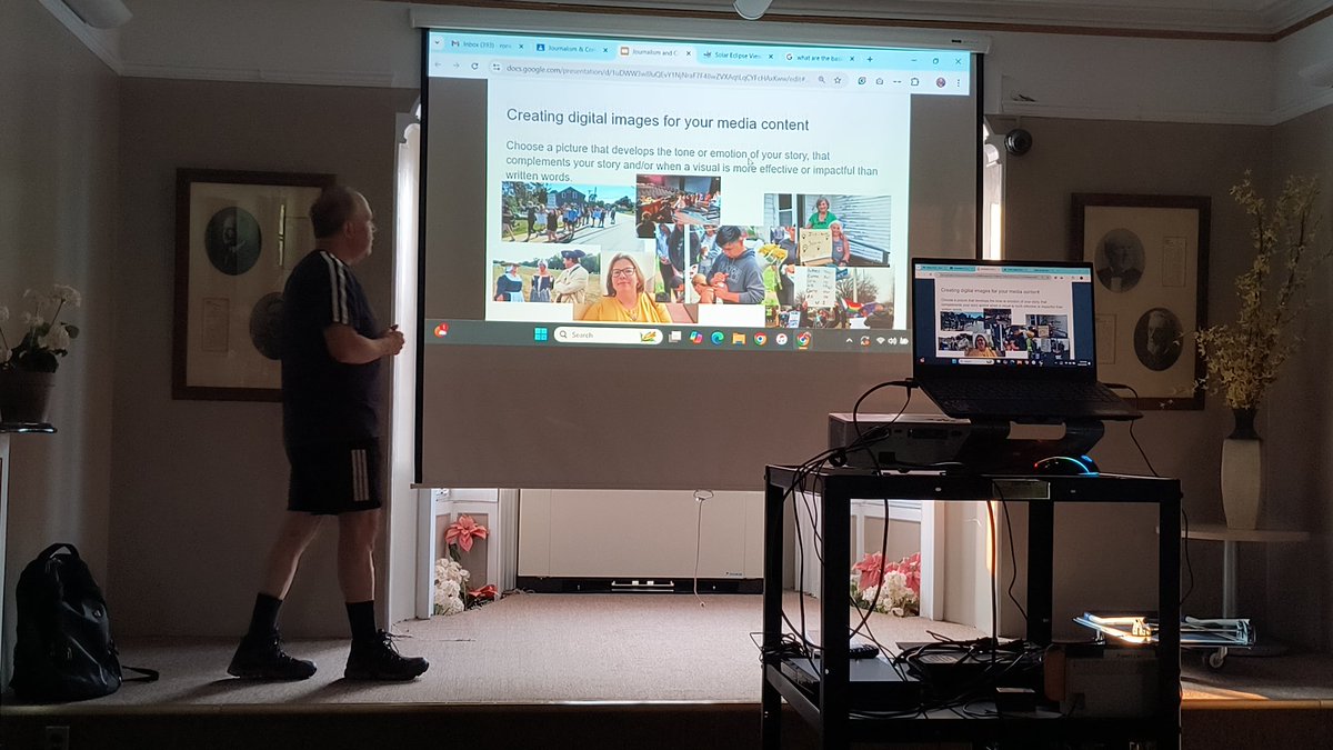 RonKlopfanstein's tweet photo. Thank you to everyone who came to my "Journalism and Content Creation for Digital and Streaming Media" workshop tonight at @jervislibrary. Lots of talent in Central New York! #MakeMedia https://t.co/k5zTqXsaCf