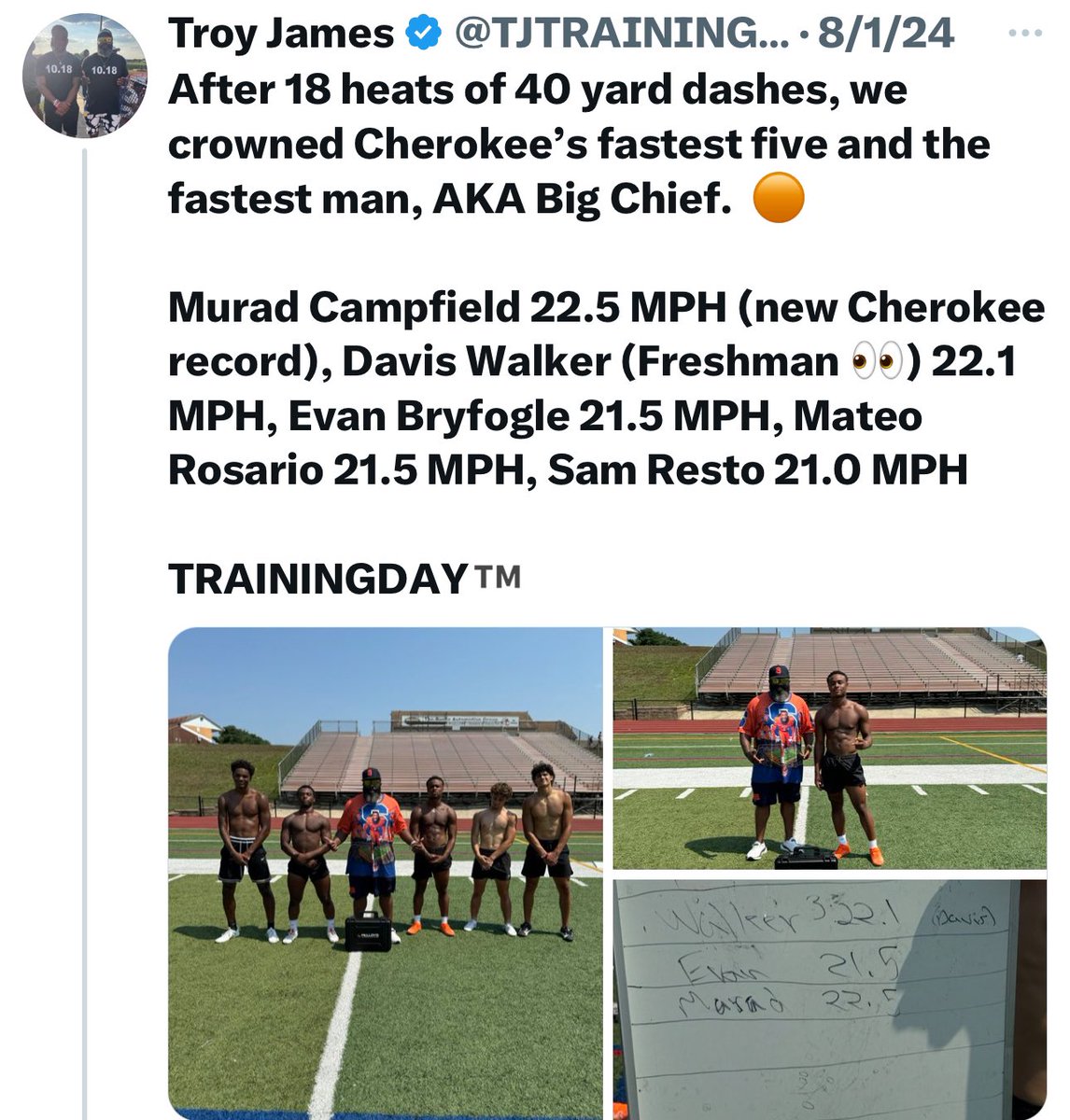 <a href="/MuradCampfield3/">Murad Campfield</a> 🤝 😉

TRAININGDAY™️ 10.18™️ 10.28™️