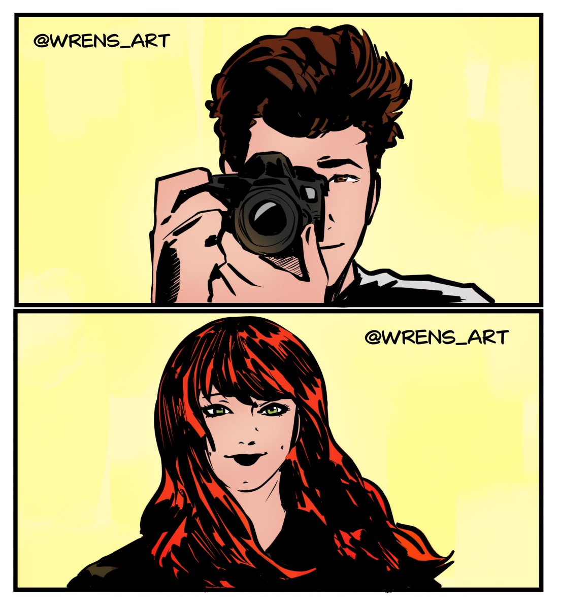 wrens_art's tweet photo. "She's the one I care for." #spiderman https://t.co/WdO3Nus1eZ