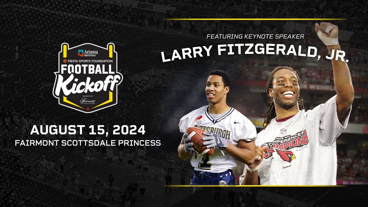 𝐒𝐎𝐋𝐃 𝐎𝐔𝐓! Less than 24 hours until the @ArizBank Fiesta Sports Foundation Football Kickoff presented by <a href="/fairmontscotsdl/">Fairmont Scottsdale Princess</a>. See you tomorrow!

#FiestaKickoff 👟🏈