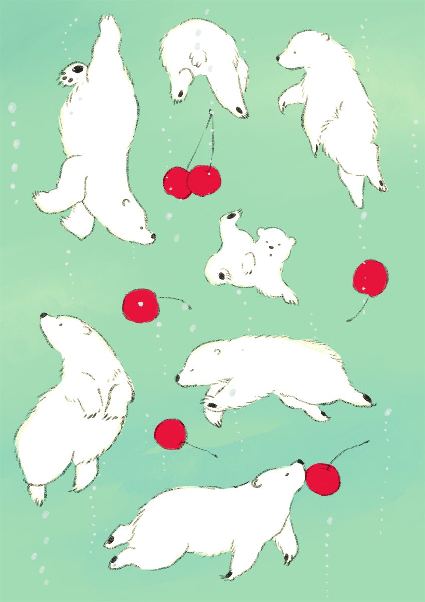 「クリームソーダのワルツ 」|ももろ　4／20発売絵本「パンダのパクパクきせつのごはん」のイラスト