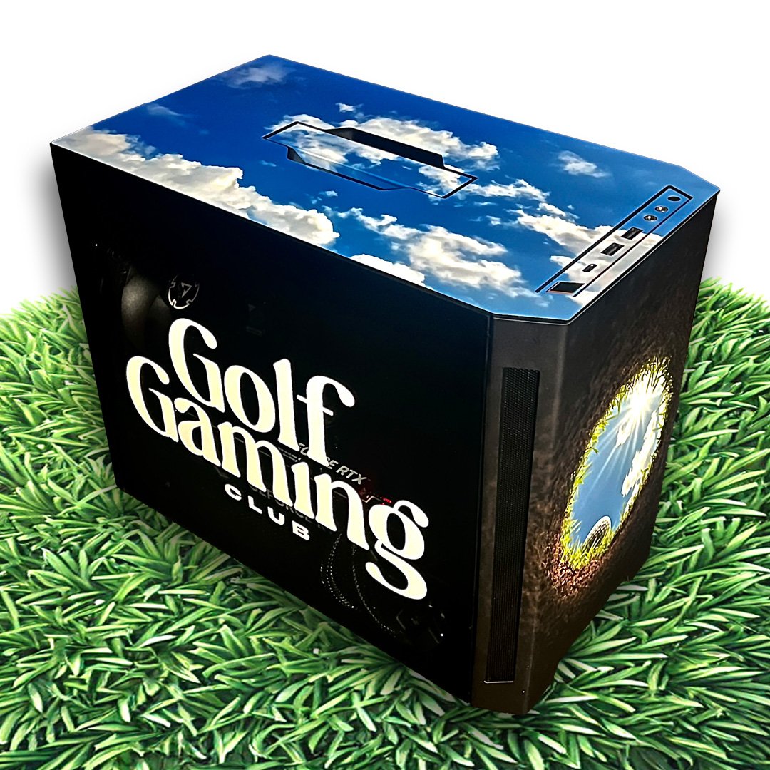 Showing off the custom build for my friends at <a href="/golfgamingclub/">Golf + Gaming Club (GGC)</a> - capturing that feeling of standing on the green ready to swing. 

#hbcustoms #custompc #gamingpc #golfgamingclub #pcsetup #gamer #gamerlife