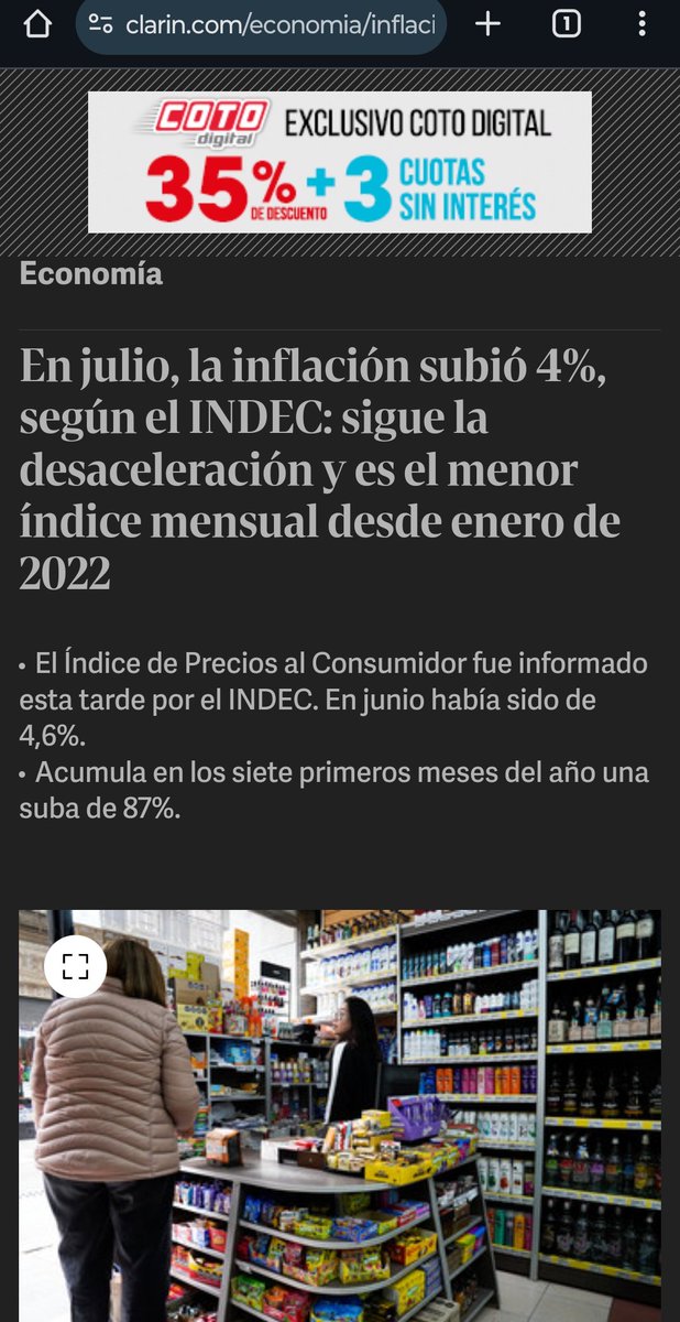 BCrisolbar's tweet photo. O sea que estamos como hace 2 años atrás pero más hechos mierda..
En 2022 se disparaban los precios, ahora se desaceleran.

#inflación #Clarin https://t.co/vHXyf8iWtO