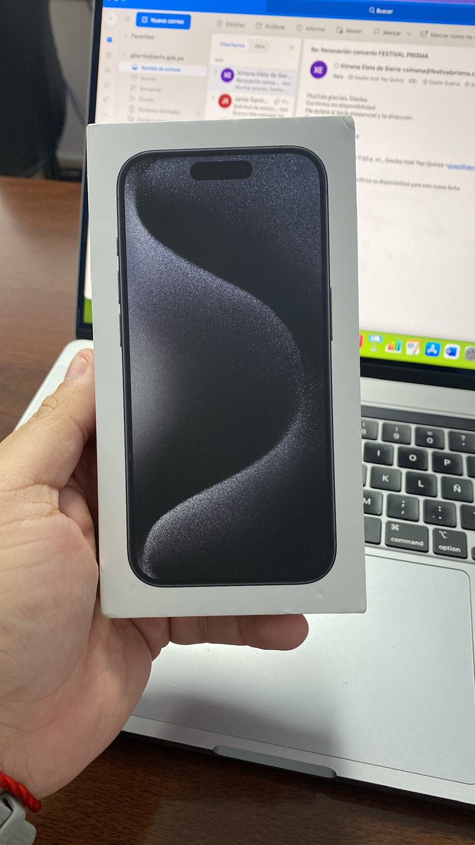 gberrio05's tweet photo. @Alextecnologia_ Yo recién el 30 de julio adquirí el iPhone 15 Pro, venía de un 11 Pro. Super feliz por mi nuevo juguete https://t.co/syObJZ9uGm