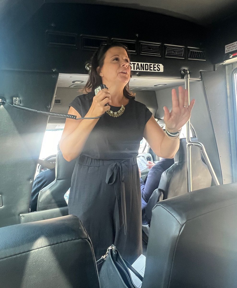 Welcoming our new teachers with a bus tour of the community alongside their mentors! Special shoutout to our awesome tour guide, Dr. Kopta! #pennoyerpride