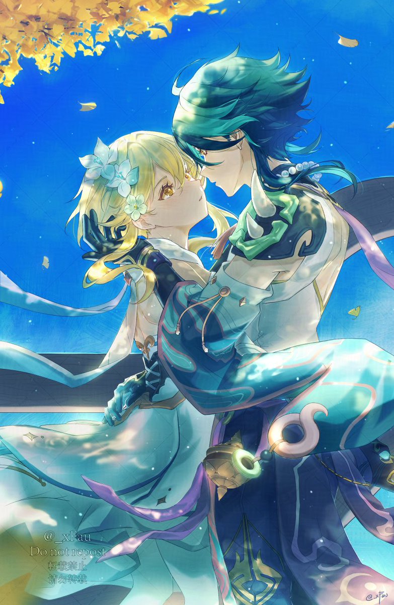 _xFau's tweet photo. #Xiaolumi #魈荧 #魈蛍

In collaboration with bestie Isae @/caelsasae's fic for Xiaolumi Zine: Moonlight Rendezvous~ 

Links to ao3 and the zine below: https://t.co/E3eYpPLsOO
