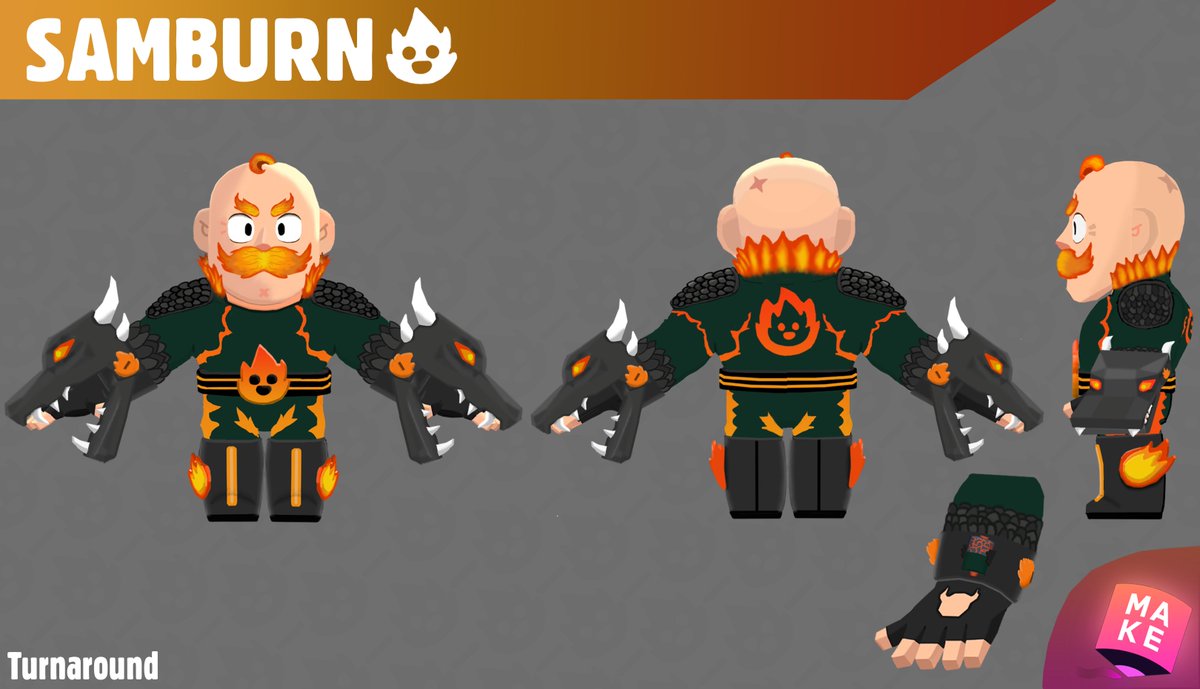 For every Brawl Stars fan, here we are with SAMBURN, the volcano fire hero!
make.supercell.com/en/creation/sa… 

#BrawlStars #SupercellMake #BrawlStarsArt #BrawlStarsSam #art #conceptart