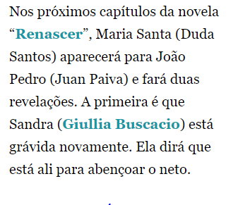 clarakat1's tweet photo. vovó Maria Santa aparece para anunciar a chagada de outro filho para João Pedro e Sandra #Renaser https://t.co/PaG5Y6ID0C