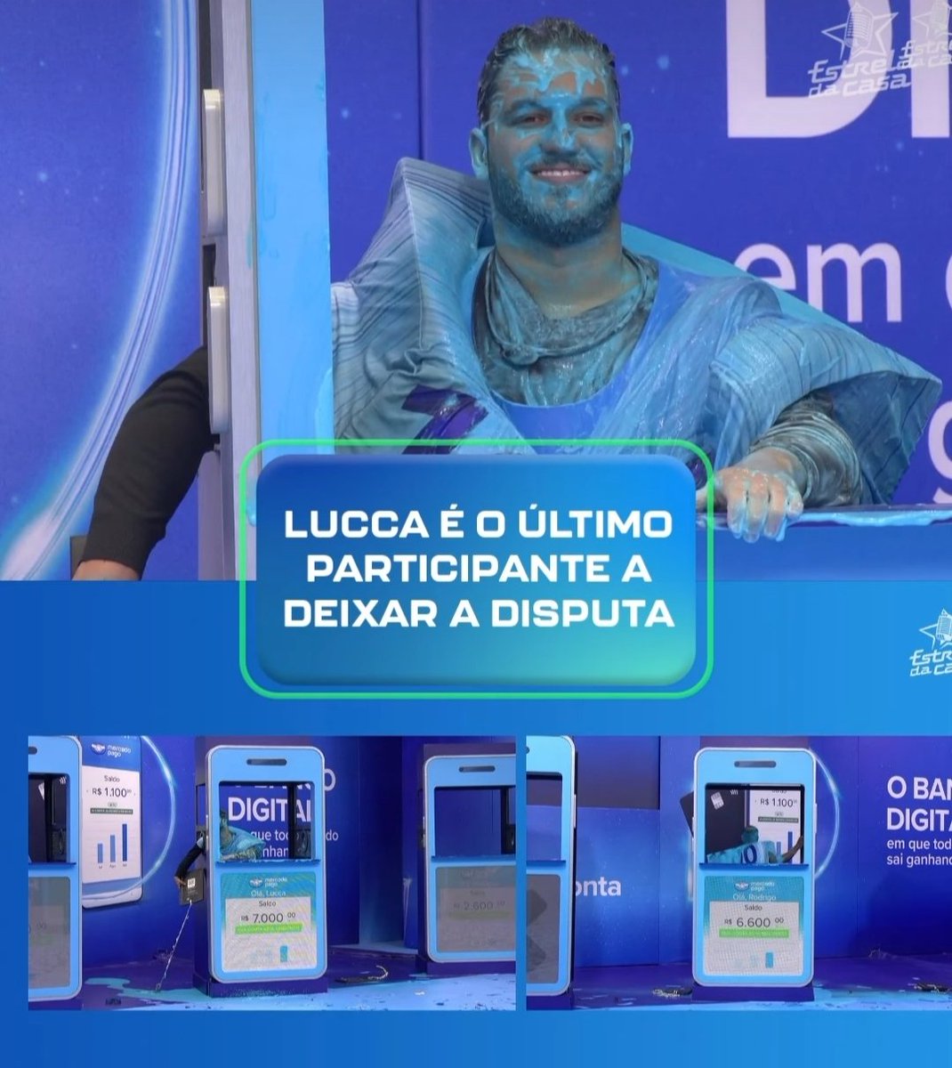 TrianiWilliam's tweet photo. Reality 

Começou o Estrela da Casa 🎙️ E o participante Lucca venceu a prova do Mercado pago e está imune a votação da semana. Gostaram? 
#EstrelaDaCasa

📷 Reprodução https://t.co/Q2LN9TPs1Y