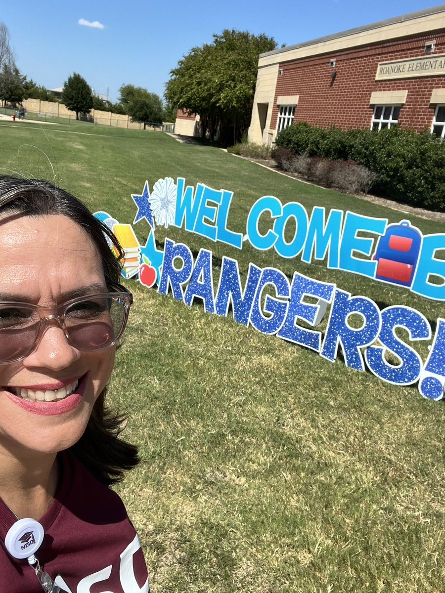 MrsKatiaRamon's tweet photo. Happy First Day of School, y’all!! It’s going to be a WONDERFUL year!!! 🎉🎉🎉 #campussupport @ RES https://t.co/bcgHCiiUJ6