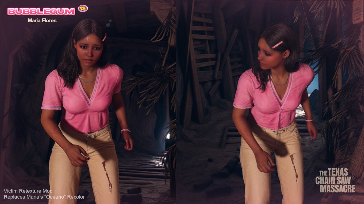 devsxtcm's tweet image. “Bubblegum Maria” Mod 
Available now 🩷
#texaschainsawgame #TCM