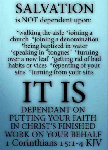 HisBloodSaves's tweet photo. @ButtCheeksMoses @blimpsabe2 โ ๏ธ#BackLoading #BackLoader ๐ฉ
The Gospel of Christ is the power of God unto salvation to everyone that BELIEVETH.
Romans 1:16
@jesusorhell_ @TrustJesusAlone https://t.co/cGfEkrHKmE