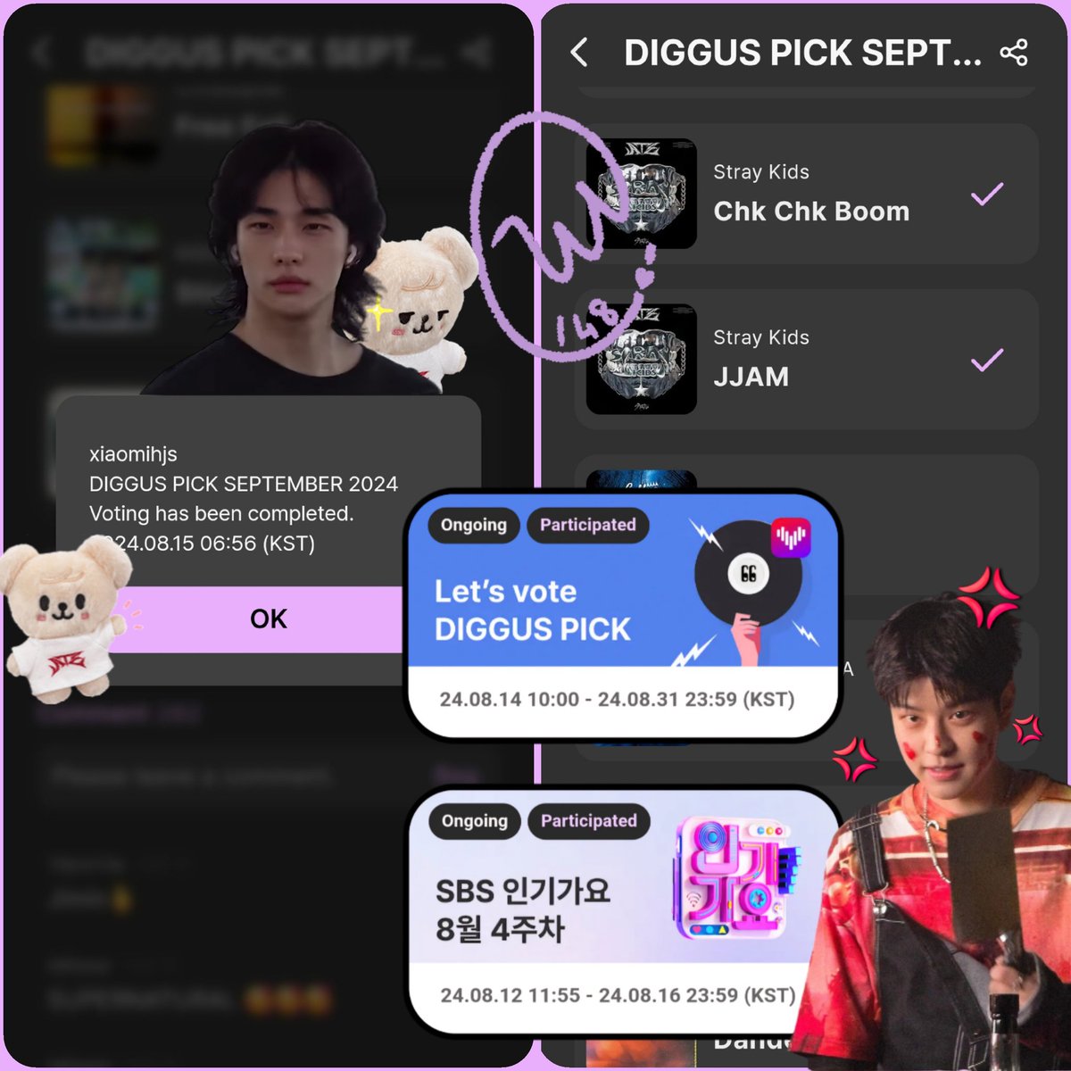 8_Wiji_Anything's tweet photo. Did you vote ? 🙂😀

#StrayKids #SKZ #스트레이키즈 #ChkChkBoom #Chk_Chk_Boom #JJAM #ATE https://t.co/jyvn4F5RhN