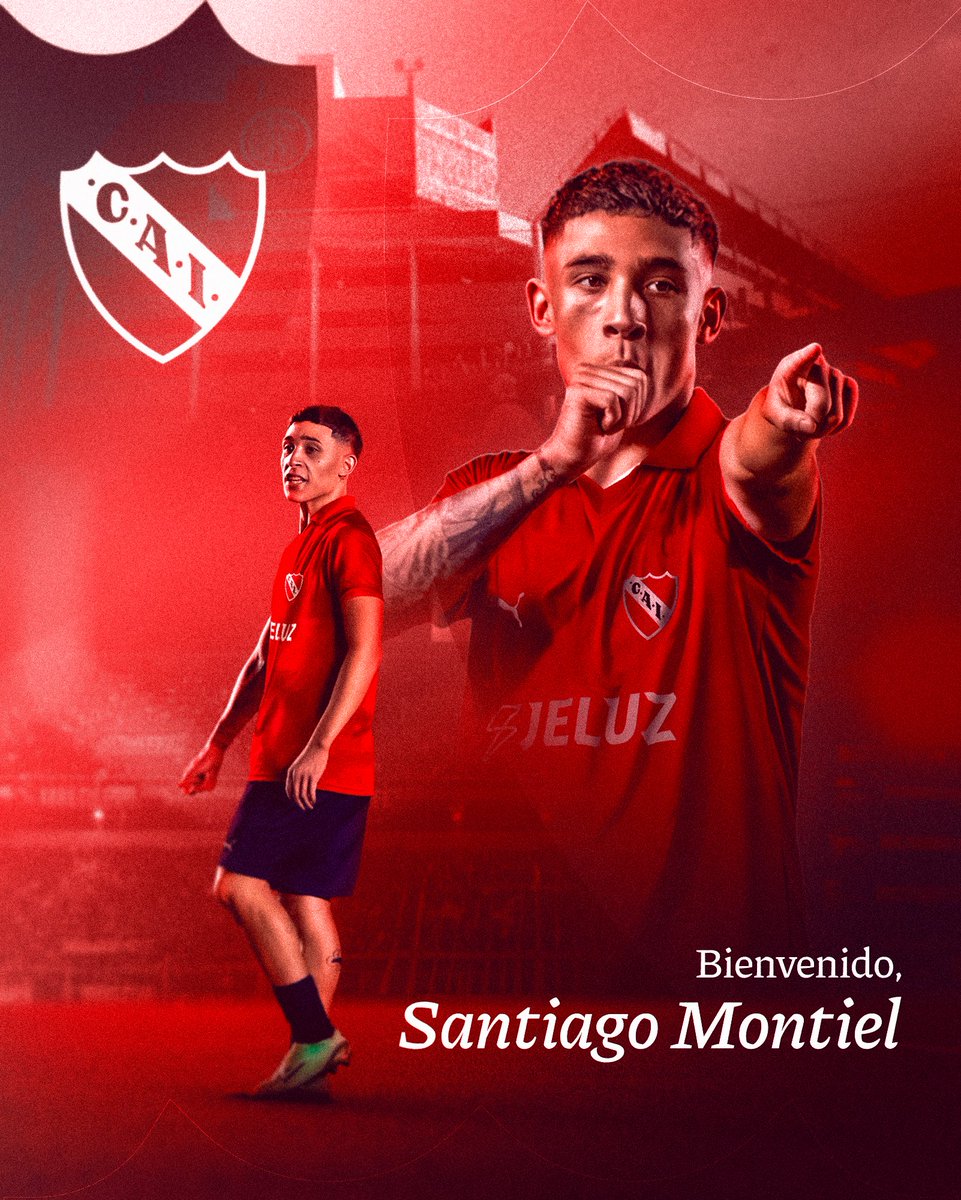 🚨 ULTIMO MOGERCHO 🚨

Santiago Montiel es nuevo refuerzo de #Independiente. Llega desde Argentinos Juniors por el 50% del pase con contrato hasta diciembre de 2027.

Gracias por elegir informarte con la gran familia de Gercho Sports.