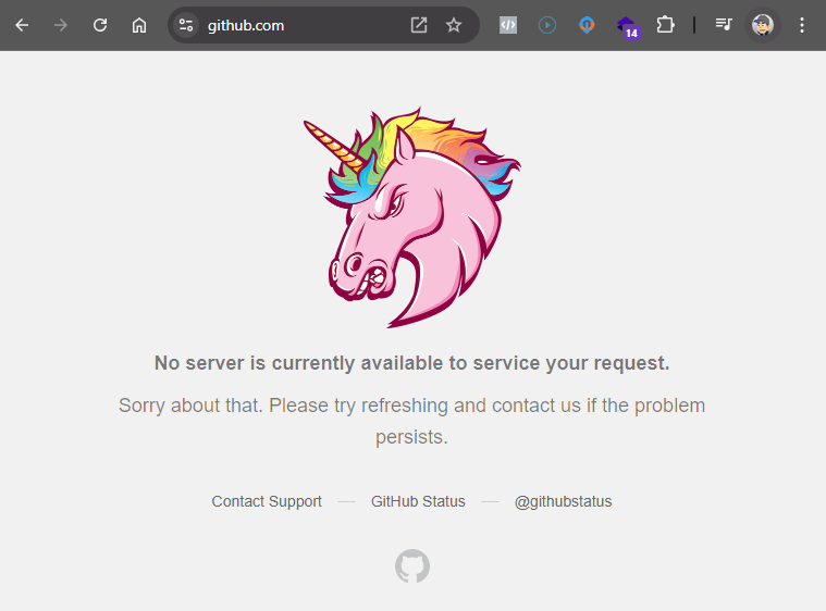 NAURrrrr hope no one is in the middle of something critical right now #GitHub