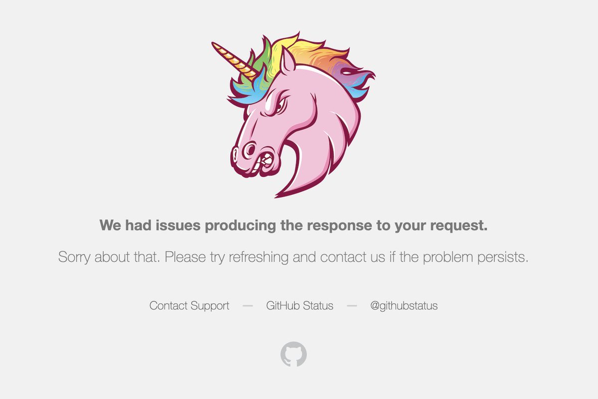 when github is down. it's a reminder to take a break