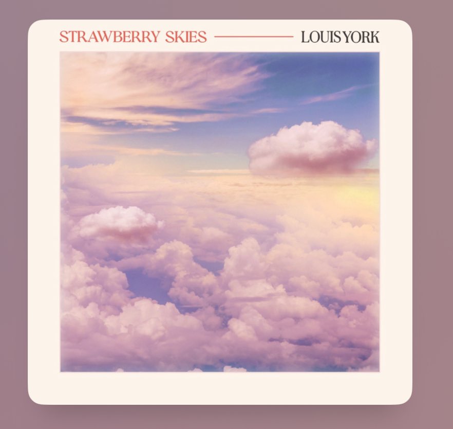 JessVirgo9's tweet photo. @LouisYorkMusic Strawberry Skies 🎶 https://t.co/0ZhgZNCGb7