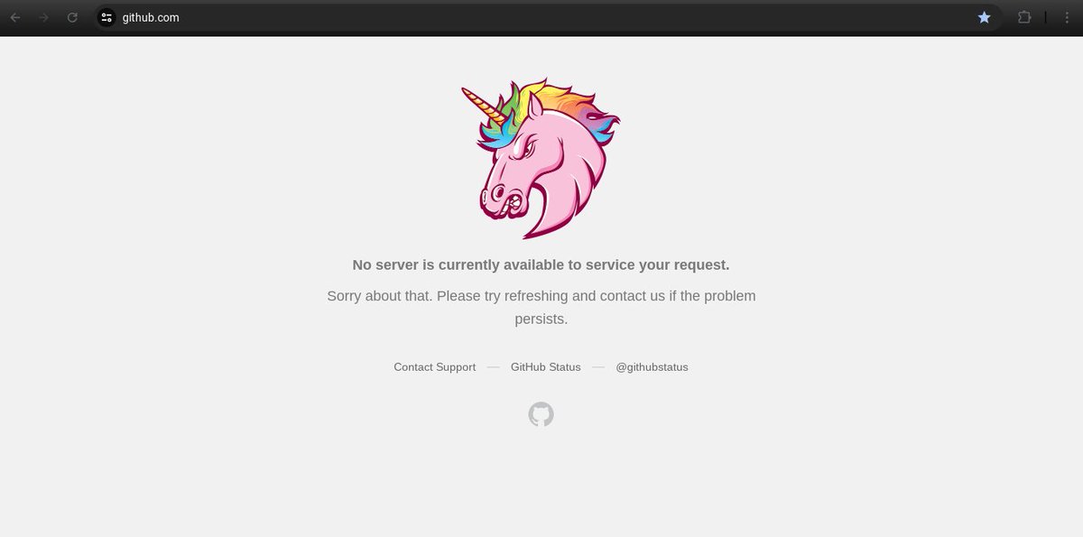 #GitHub seems down!
