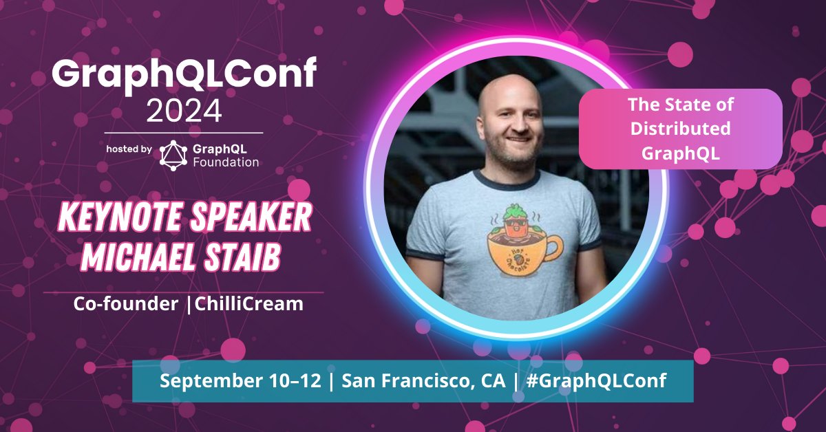 GraphQL (@graphql) on Twitter photo 🔔 #GraphQLConf Keynote: <a href="/michael_staib/">Michael Staib</a> of <a href="/Chilli_Cream/">ChilliCream</a> will reveal how the community is standardizing #GraphQL as an orchestrator for distributed systems, showcasing new specs, composite schemas, & prototypes: hubs.ly/Q02LnMNt0. Register now 👉 hubs.ly/Q02Lnx320 🔔 #GraphQLConf Keynote: <a href="/michael_staib/">Michael Staib</a> of <a href="/Chilli_Cream/">ChilliCream</a> will reveal how the community is standardizing #GraphQL as an orchestrator for distributed systems, showcasing new specs, composite schemas, & prototypes: hubs.ly/Q02LnMNt0. Register now 👉 hubs.ly/Q02Lnx320