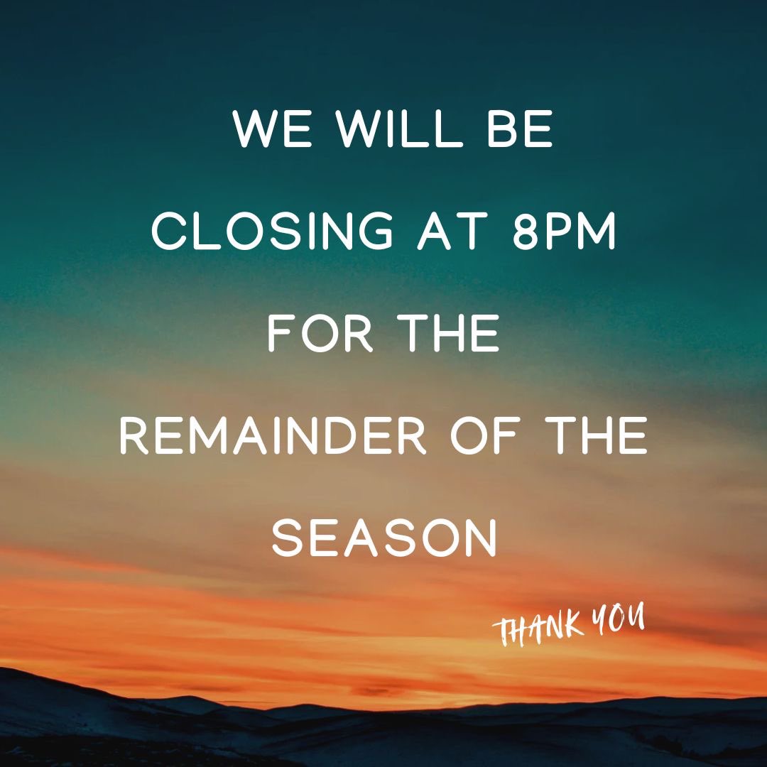 Updated hours: 11am-8pm