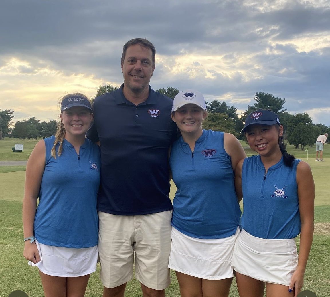 West_High_Golf's tweet photo. West High Girls had a great match at Green Meadow! They came away with the win! #WHSgolf ⛳️ https://t.co/O2cKcG4g1w