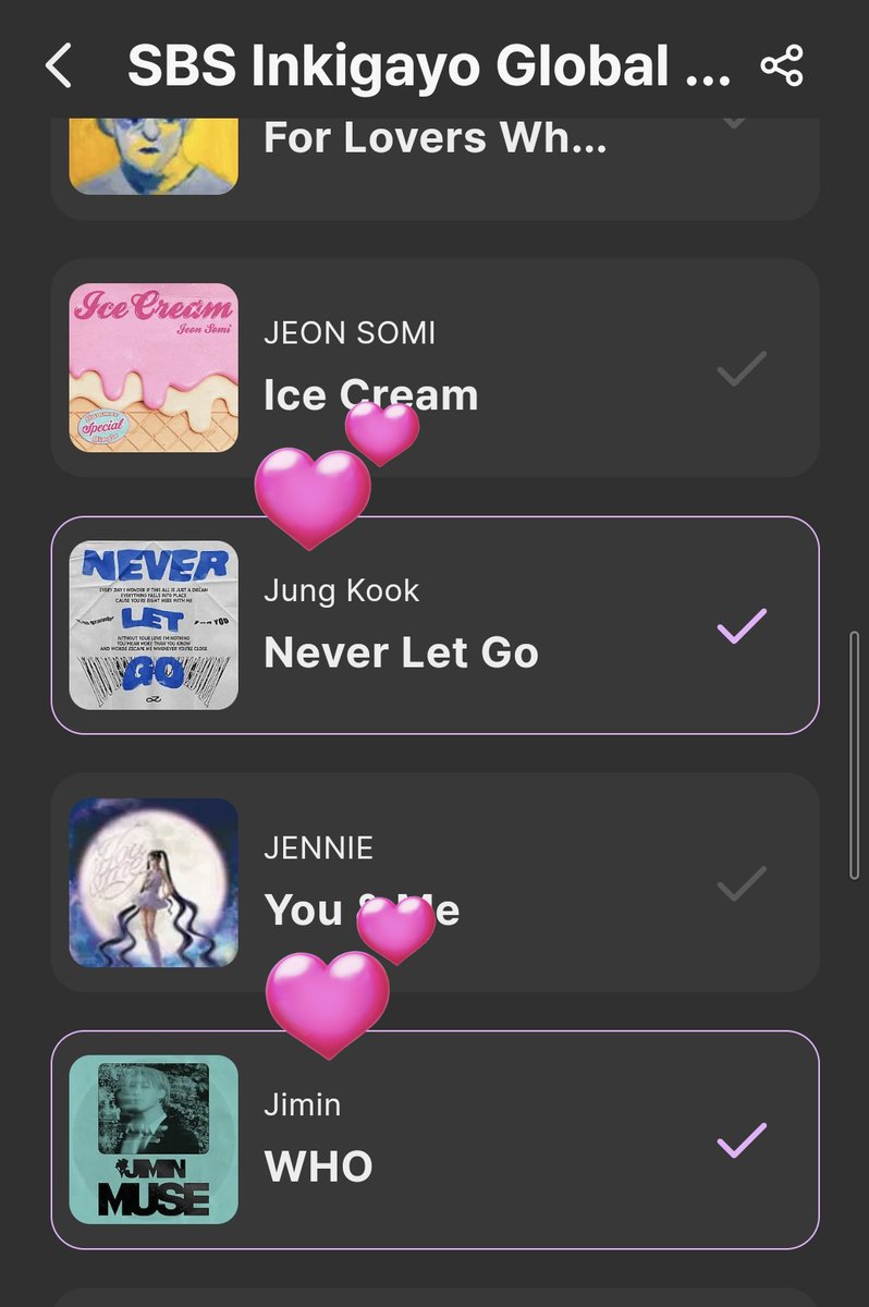 hapimarijmjkte7's tweet photo. 📺️SBS人気歌謡
#Jimin_Who
#JungKook_NeverLetGo
#BTSSpringday
投票しました🙋🏻♀️
https://t.co/DqtumD5RDg
#ジミンちゃんに投票
#JIMIN #지민 #ジミン #BTSJIMIN
#Jimin_Who #Jimin_MUSE
#ジョングク
#NeverLetGo
#BTSSpringDay #BTS https://t.co/ezU2pHLfjt