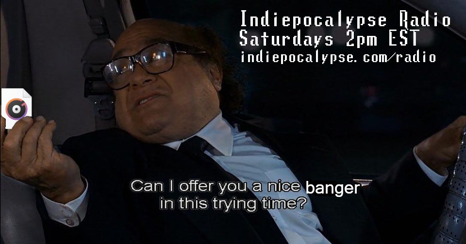 PIZZAPRANKS's tweet photo. This Saturday, Indiepocalypse Radio returns at 2pm ET with guest @keysick!

Tune in it at https://t.co/ZOgzAZivYS

Send questions to https://t.co/aXe0fniqUJ https://t.co/nmIIWHTCp4