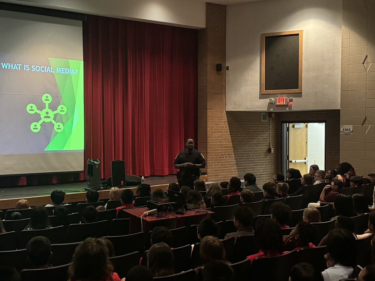 Great presentation today for our students regarding Social Media Safety! #LoveBeingACardinal