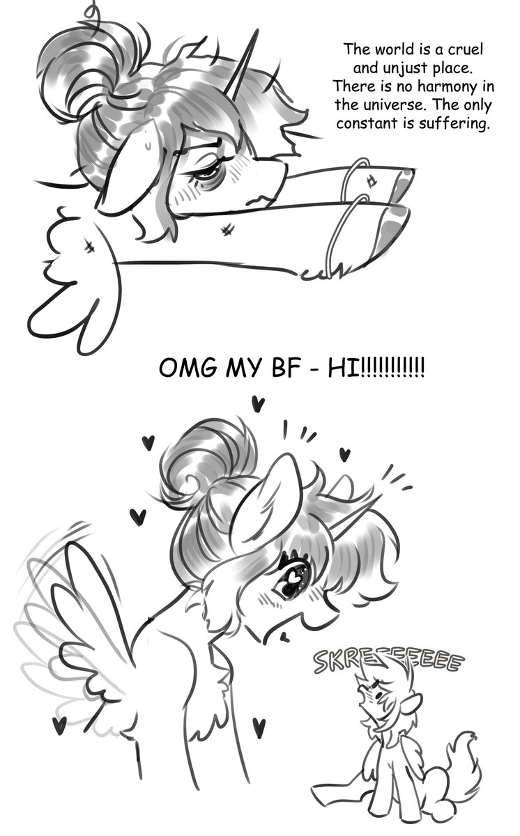 He always makes the misery disappear  ;-;

#mlpfim #comic #boyfrriend <a href="/ABluePegasus/">Blue Skies</a>