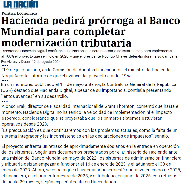 El déficit financiero del Gobierno Central aumenta en 2024 porque es imposible seguir con los recortes indiscriminados: al FODESAF, al MEP, al FEES, a la CCSS. Y por el lado de los ingresos hay lentitud, según indica La Nación (12 agosto 2024):