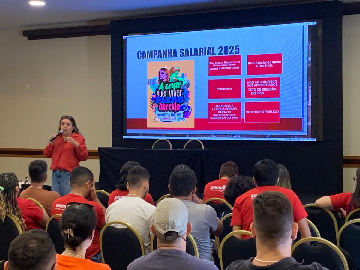 SindiuteFor's tweet photo. Uma semana cheia de encontros. No Hotel Vila Galé, o #Sindiute promove importantes Plenária com professores de Educação Física da Educação Infantil. 🏃♂🏃♀ Na agenda, análise da conjuntura e preparação da pauta de reivindicações para a campanha salarial 2025. https://t.co/8y3j9FvIfT