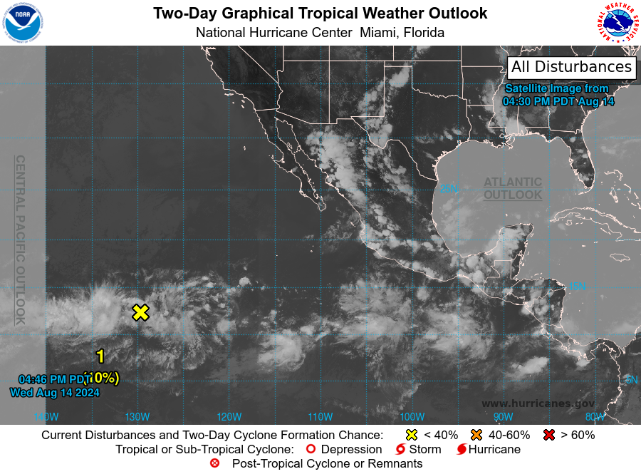 LimWeather's tweet photo. D75 CPAC/D92 EPAC #HurricaneSeason2024 8pm EDT New AOI has a 10% chance to become a TC in 2 days, 50% in 7, will thankfully stay S of #Hawaii
Next name: #Hone/#Gilma/#Hector
Next Invest no: #Invest90C/#Invest99E
#Tropicswx #wxtwitter #HurricaneSeason #90C #CP90 #HIwx #99E #EP99 https://t.co/i4WQeOWJ6g