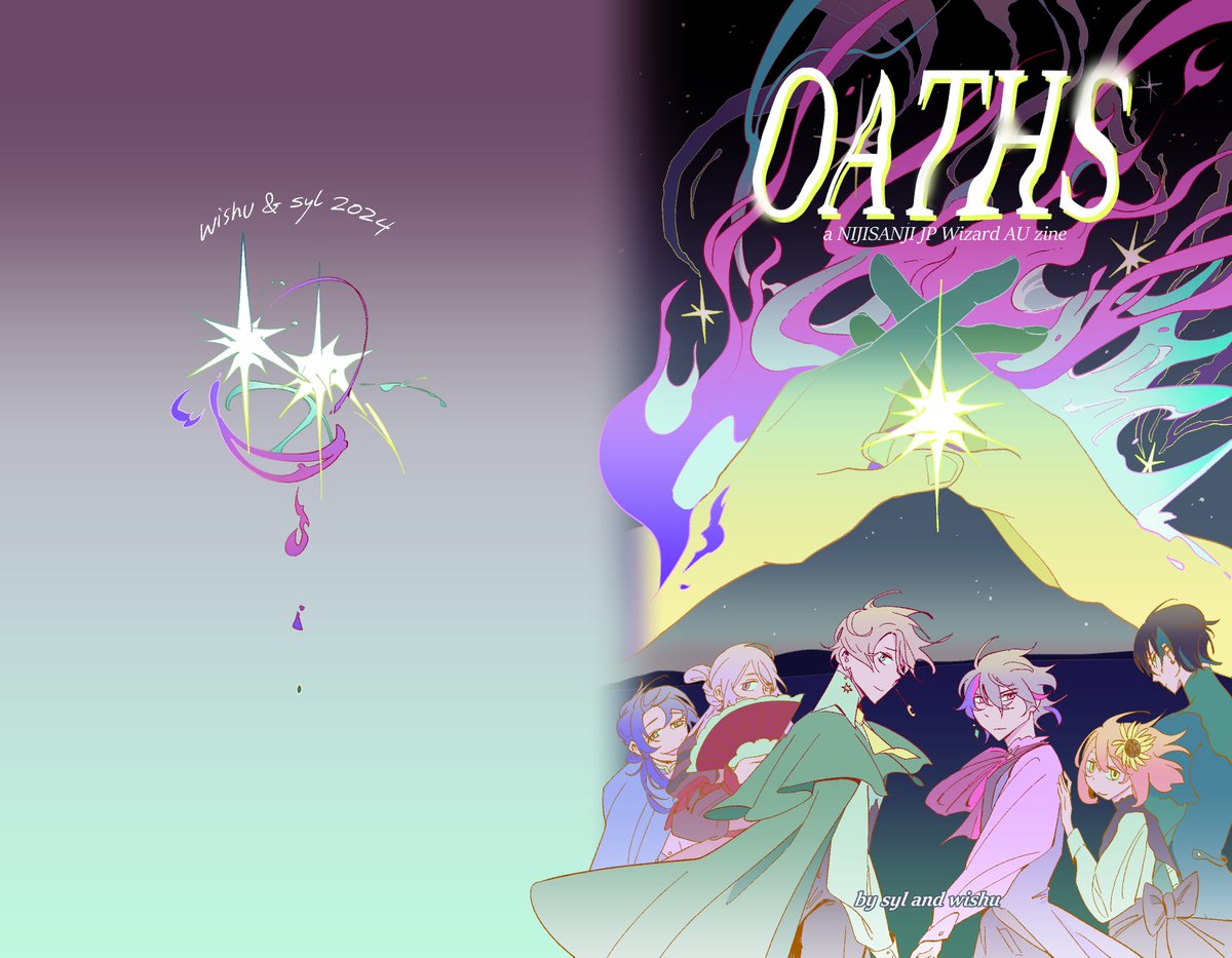 fngzi4vtubr's tweet image. I&apos;m debuting a new Nijisanji JP book, [Oaths] at ANYC (P07) &amp;amp; Anime Impulse OC (AD30)! 💫✨🌠🌠

ft Kaida, Fuwa, VΔLZ, and some other Niji JP members and with art by both me and syl! [cont].

#ひまあーと #描いた晴 #絵スコート #上弦画 #長尾百景 #絵ンジュ #絵ブラヒム