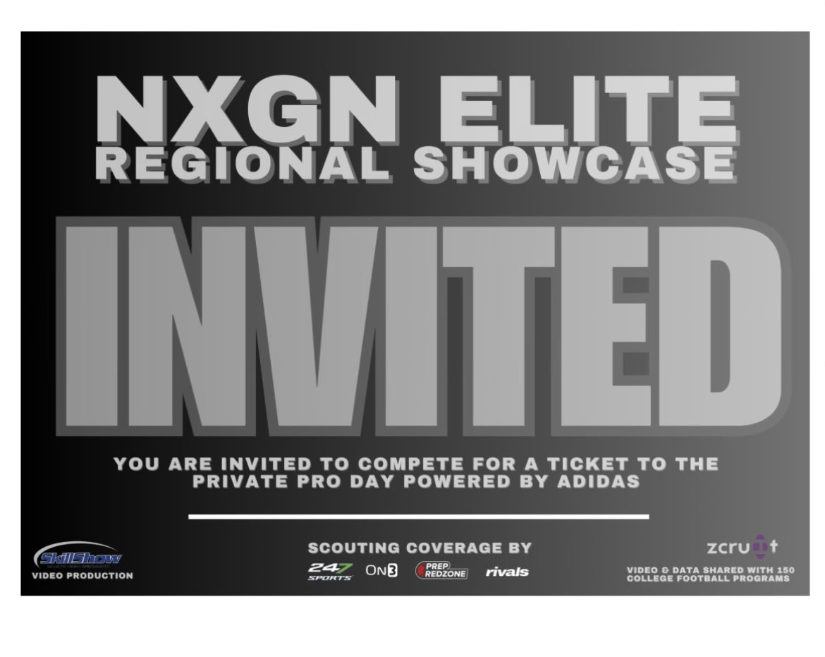 Blessed to revive  invite to the nxgn elite regional showcase camp