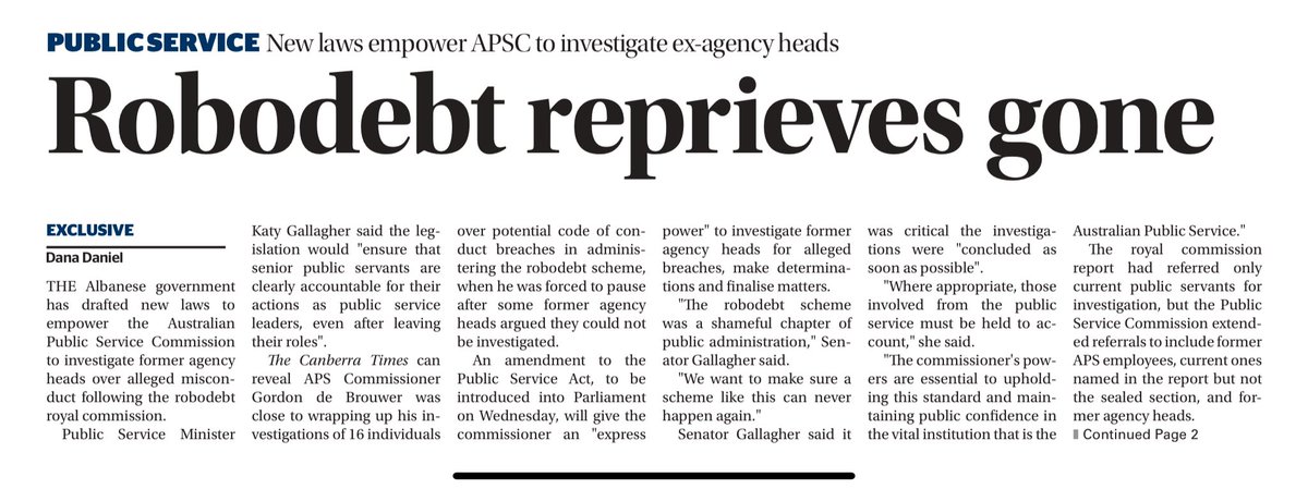 oldlillipilli's tweet image. Good news on #Robodebt accountablility #auspol