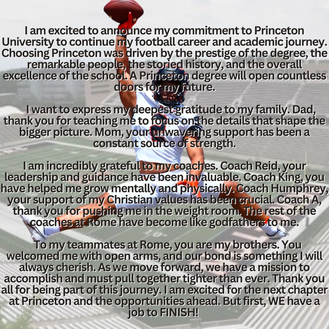 Chance Arthur (@chancearthur2) on Twitter photo 4 years vs. 40. Excited to continue to grow and develop under these coaches at a prestigious institution. GO TIGERS 🐅 <a href="/PrincetonFTBL/">Princeton Football</a> <a href="/CoachJMNichols/">Jason Nichols</a> <a href="/CoachRosenbaum/">Mark Rosenbaum</a> <a href="/CoachKing038/">Coach King</a> <a href="/CoachBobSurace/">Bob Surace '90</a> <a href="/RustyMansell_/">Rusty Mansell</a> 4 years vs. 40. Excited to continue to grow and develop under these coaches at a prestigious institution. GO TIGERS 🐅 <a href="/PrincetonFTBL/">Princeton Football</a> <a href="/CoachJMNichols/">Jason Nichols</a> <a href="/CoachRosenbaum/">Mark Rosenbaum</a> <a href="/CoachKing038/">Coach King</a> <a href="/CoachBobSurace/">Bob Surace '90</a> <a href="/RustyMansell_/">Rusty Mansell</a>