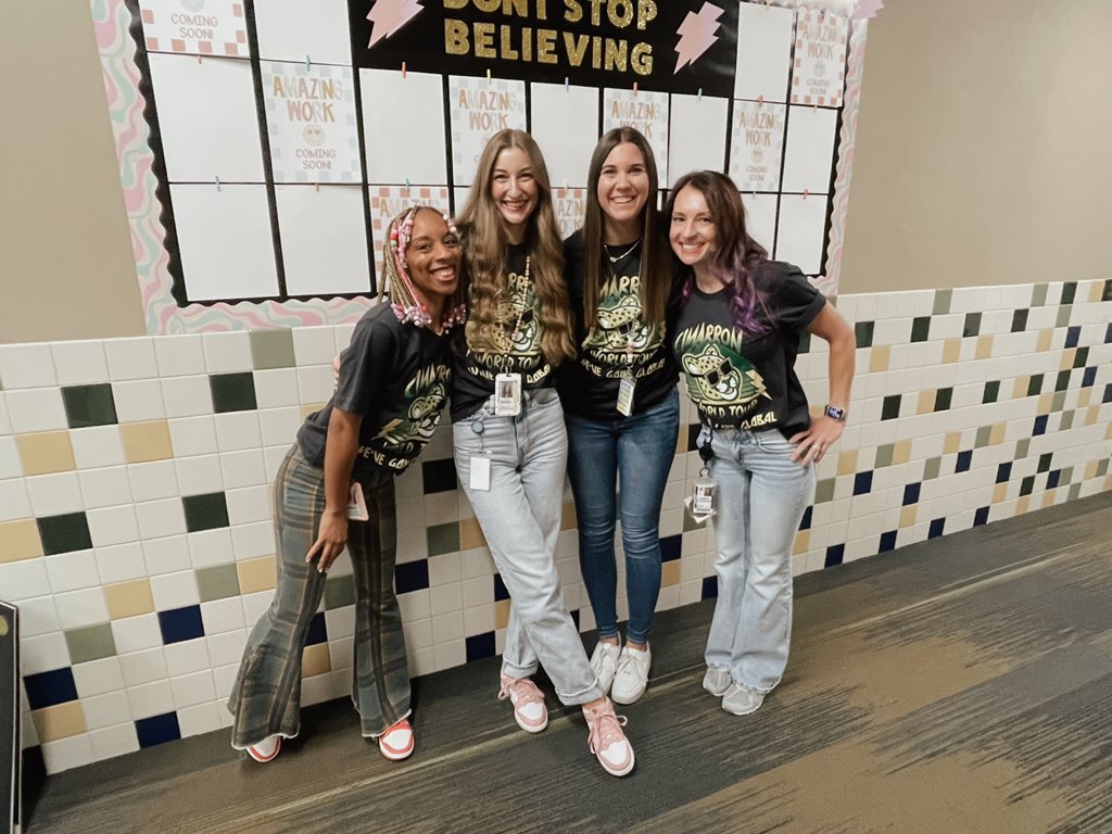 MissLeiendecker's tweet photo. It was so great getting to meet all of my students and parents tonight! The big smiles were the best. Canโt wait to start the year with them on Wednesday! Also loving this years theme! ๐ธ๐ค๐ผ #CimarronWorldTour #CECheetahs #itsalwayssunnyand70atCimarron @CimarronElem https://t.co/WQvNg4VBXg