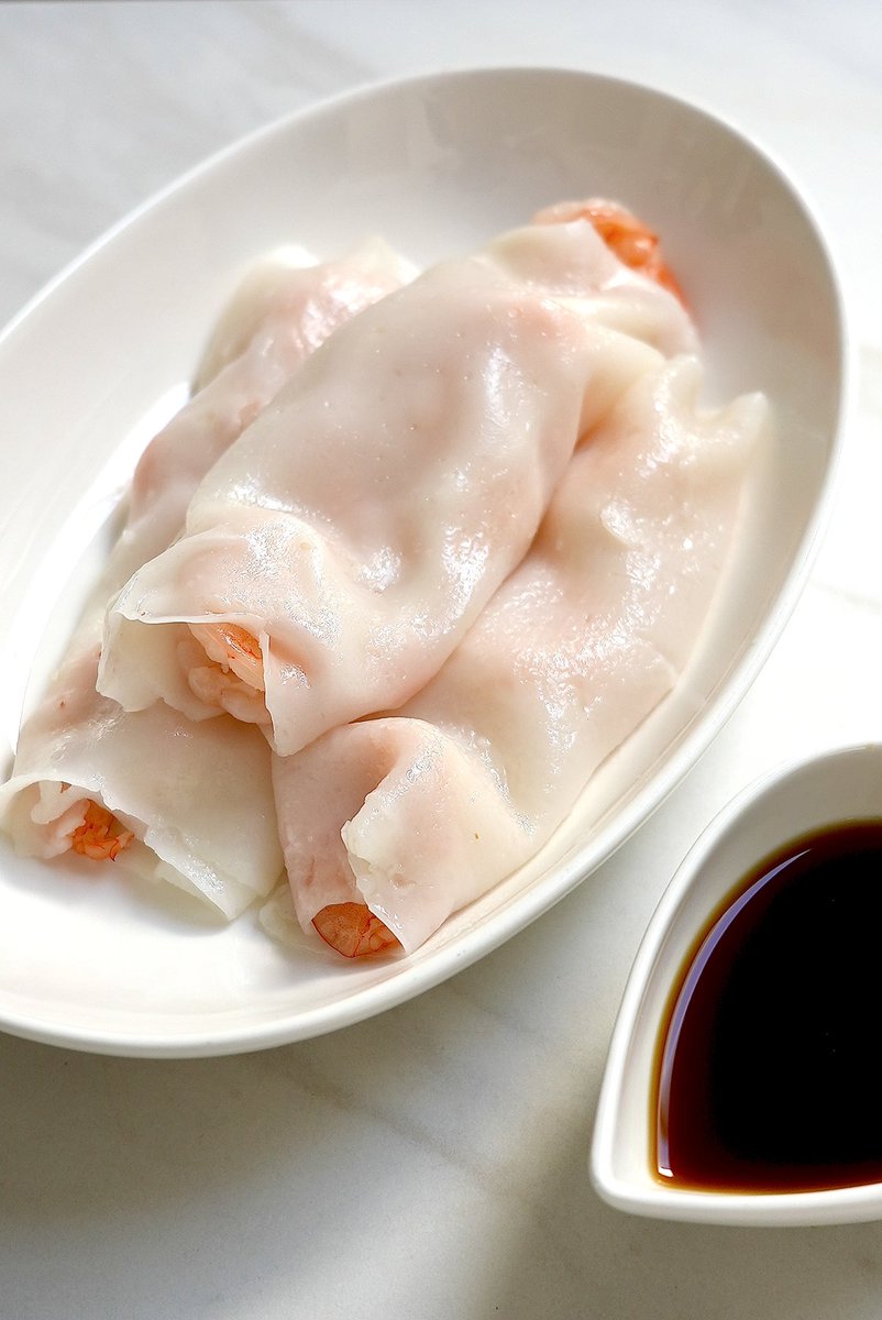 SikfanKitchen's tweet photo. Using #AI to make Shrimp #CheungFun (Cantonese Rice Noodle Rolls) ๐ค I usually use potato starch to make Cheung fun but since I ran out, I turned to @microsoft copilot to help me find a recipe with tapioca starch and it turned out amazing! ๐https://t.co/nucnISWjOt https://t.co/1UTeJWQAck