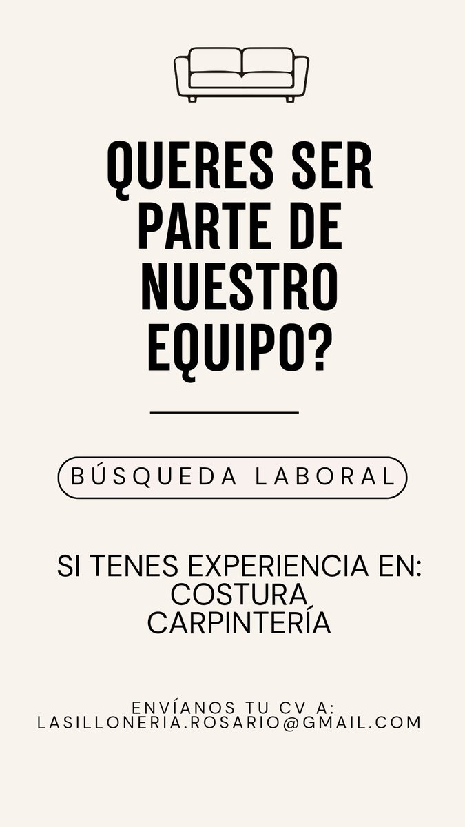 JulietaaSua's tweet photo. Si sabes de alguien que esté buscando laburo y sepa coser o de carpintería, compartile esta info! https://t.co/rkFXLqliry